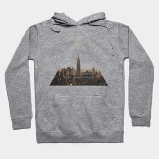 Empire State Building Geometric Photography Hoodie